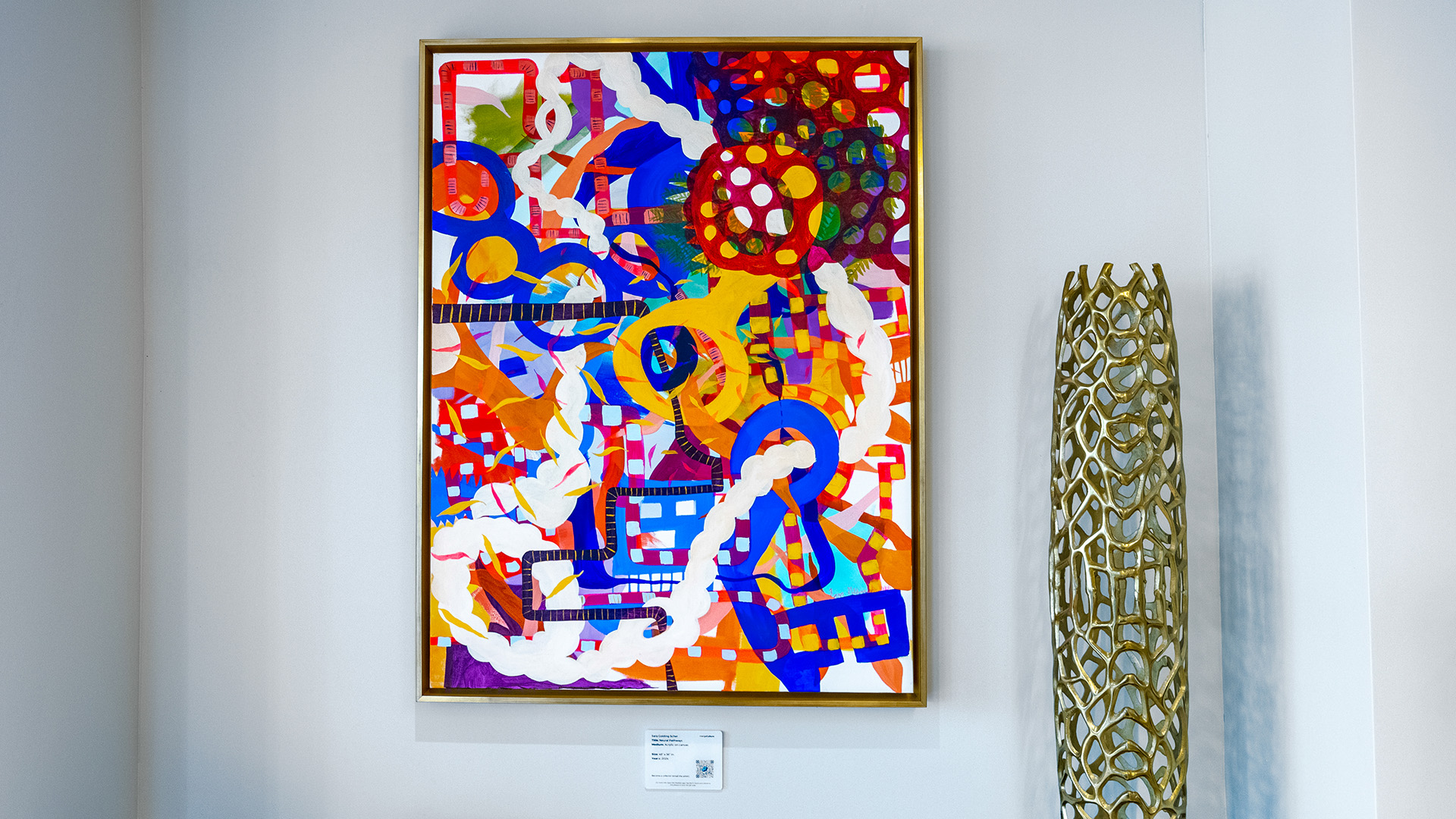Colorful abstract painting at Aer Tampa.